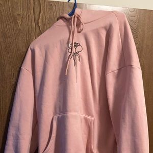 Pink Hypebeast Rose Hoodie